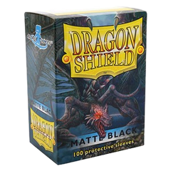 100 Dragon Shield Sleeves - Matte Black