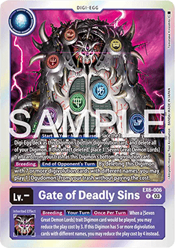 Gate of Deadly Sins (EX6-006)