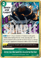 Demonic Aura Nine-Sword Style Asura Demon Nine Flash (OP07-036)