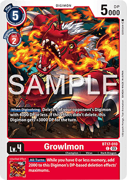 Growlmon (BT17-010)