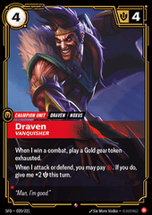 Draven, Vanquisher (V.1 - Rare)