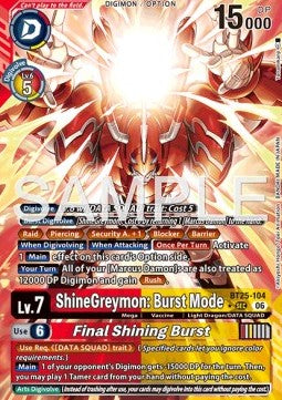 ShineGreymon: Burst Mode / Final Shining Burst (BT25-104) (V.2)