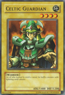 Celtic Guardian (V.2 - Super Rare) - Legend of Blue Eyes White Dragon (Super Rare) [LOB-007]
