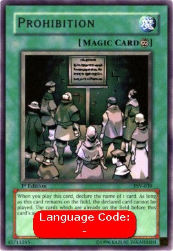 Prohibition (V.2 - Rare) - Pharaoh's Servant (Rare) [PSV-039]