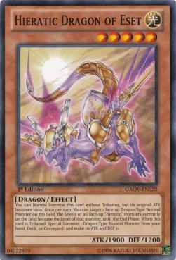 Hieratic Dragon of Eset - Galactic Overlord (Common) [GAOV-020]