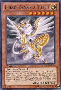 Hieratic Dragon of Tefnuit (V.1 - Rare) - Galactic Overlord (Rare) [GAOV-022]