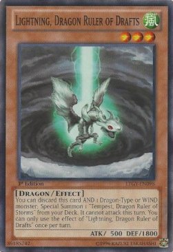 Lightning, Dragon Ruler of Drafts - Lord of the Tachyon Galaxy (Common) [LTGY-098]