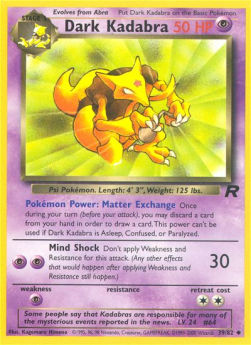 Dark Kadabra - Team Rocket (Uncommon) [TR-39]