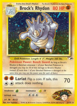 Brock's Rhydon - Gym Heroes (Holo Rare) [GH-2]