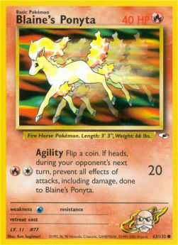 Blaine's Ponyta - Gym Heroes (Common) [GH-63]