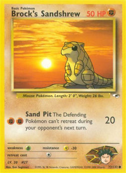 Brock's Sandshrew - Gym Heroes (Common) [GH-72]