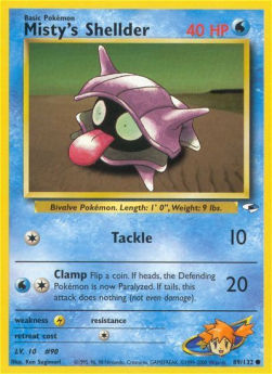 Misty's Shellder - Gym Heroes (Common) [GH-89]