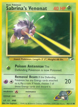 Sabrina's Venonat - Gym Heroes (Common) [GH-96]