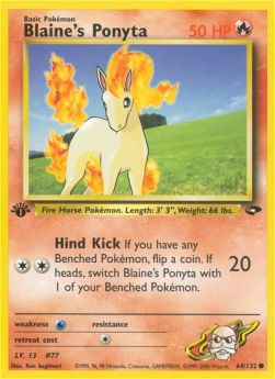 Blaine's Ponyta - Gym Challenge (Common) [GC-64]