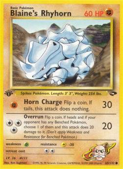 Blaine's Rhyhorn - Gym Challenge (Common) [GC-65]