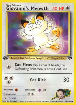 Giovanni's Meowth - Gym Challenge (Common) [GC-74]