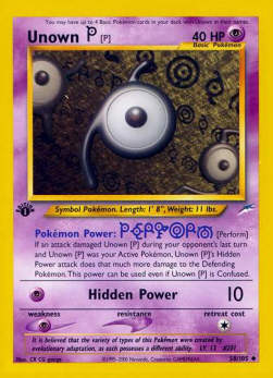 Unown - Neo Destiny (Uncommon) [NDE-58]