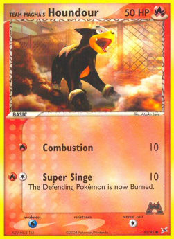Team Magma's Houndour (Combustion) - EX Team Magma vs Team Aqua (Common) [MA-62]