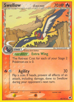 Swellow δ Delta Species - EX Dragon Frontiers (Uncommon) [DF-40]