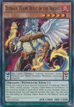 Zefraxa, Flame Beast of the Nekroz (V.2 - Super Rare) - Crossed Souls (Super Rare) [CROS-AE1]