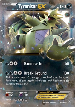Tyranitar EX - Ancient Origins (Ultra Rare) [AOR-42]