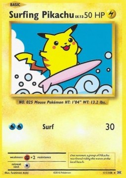 Surfing Pikachu - Evolutions (Secret Rare) [EVO-111]
