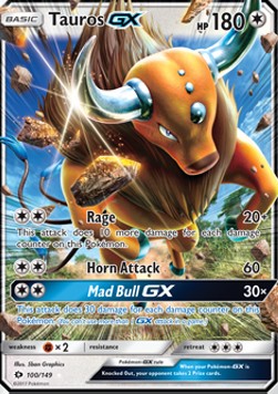 Tauros GX - Sun & Moon (Ultra Rare) [SUM-100]