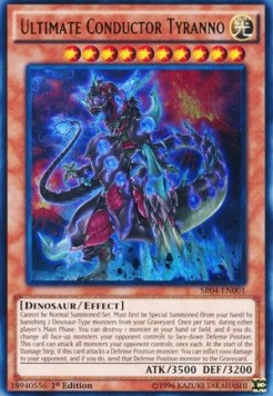 Ultimate Conductor Tyranno - Structure Deck: Dinosmasher's Fury (Ultra Rare) [SR04-001]