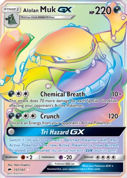 Alolan Muk GX - Burning Shadows (Secret Rare) [BUS-157]