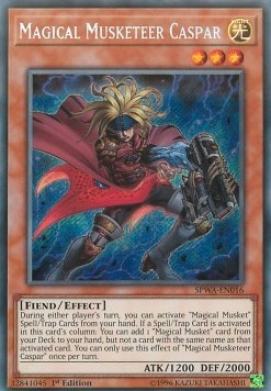 Magical Musketeer Caspar - Spirit Warriors (Secret Rare) [SPWA-016]
