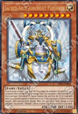 Sacred Arch-Airknight Parshath - Structure Deck: Wave of Light (Ultra Rare) [SR05-001]