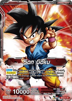 Son Goku // Rising Spirit Super Saiyan Son Goku - Starter Deck: The Extreme Evolution (Starter Rare) [SD2-01]