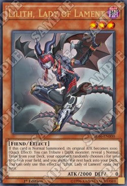Lilith, Lady of Lament - Structure Deck: Lair of Darkness (Ultra Rare) [SR06-000]