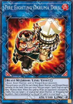 Fire Fighting Daruma Doll - Flames of Destruction (Rare) [FLOD-051]