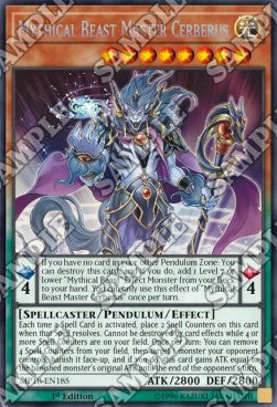 Mythical Beast Master Cerberus - 2018 Mega-Tin Mega Pack (Secret Rare) [MP18-185]