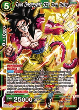 Twin Onslaught SS4 Son Goku (V.1 - Super Rare) - Miraculous Revival (Super Rare) [BT5-055]