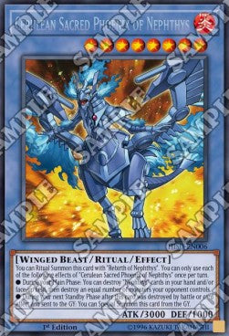 Cerulean Sacred Phoenix of Nephthys - Hidden Summoners (Secret Rare) [HISU-006]