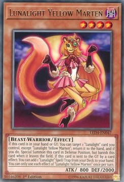 Lunalight Yellow Marten - Legendary Duelists: Sisters of the Rose (Rare) [LED4-047]