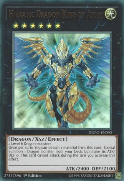 Hieratic Dragon King of Atum - Duel Power (Ultra Rare) [DUPO-092]