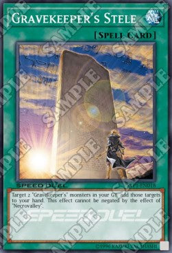 Gravekeeper's Stele - Speed Duel: Tournament Pack 1 (Super Rare) [STP1-018]