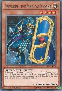 Defender, the Magical Knight - Structure Deck: Order of the Spellcasters (Common) [SR08-007]