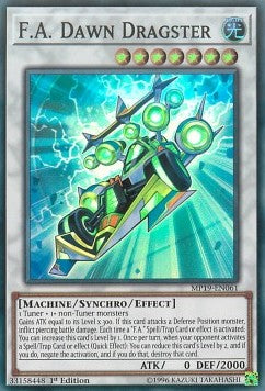 F.A. Dawn Dragster - 2019 Gold Sarcophagus Tin Mega Pack (Super Rare) [MP19-061]