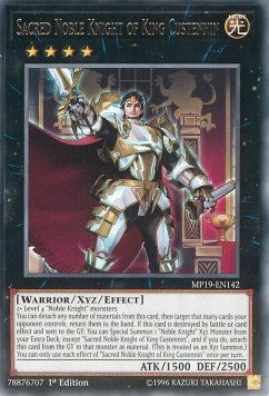 Sacred Noble Knight of King Custennin - 2019 Gold Sarcophagus Tin Mega Pack (Rare) [MP19-142]