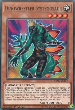 Dinowrestler Systegosaur - 2019 Gold Sarcophagus Tin Mega Pack (Common) [MP19-159]