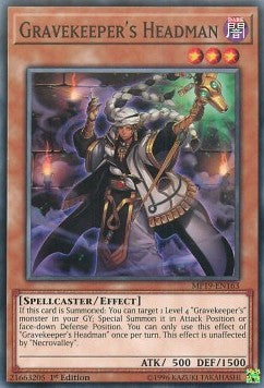 Gravekeeper's Headman - 2019 Gold Sarcophagus Tin Mega Pack (Common) [MP19-163]