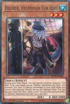 Helmer, Helmsman Fur Hire - 2019 Gold Sarcophagus Tin Mega Pack (Common) [MP19-246]