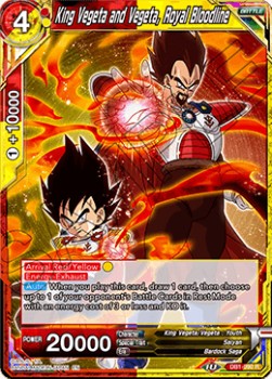 King Vegeta and Vegeta, Royal Bloodline - Dragon Brawl (Rare) [DB1-090]