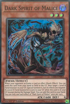 Dark Spirit of Malice - Legendary Duelists: Immortal Destiny (Super Rare) [LED5-003]