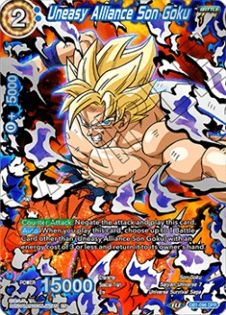 Uneasy Alliance Son Goku - Dragon Brawl (Feature Rare) [DB1-096]