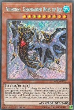 Nidhogg, Generaider Boss of Ice - Mystic Fighters (Secret Rare) [MYFI-031]
